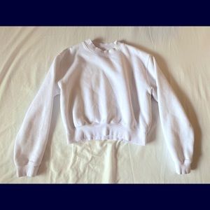 Aritzia cozy fleece perfect shrunken sweater